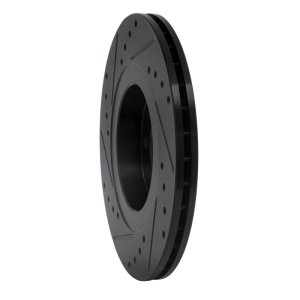 Volkswagen Beetle Brake Rotor (1) - Front Right - R1 Concepts - Drill & Slot - Black - `98-`15